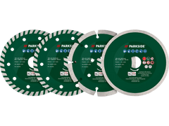 Parkside® Set accessori per smerigliatrice angolare, 4 o 12 pezzi