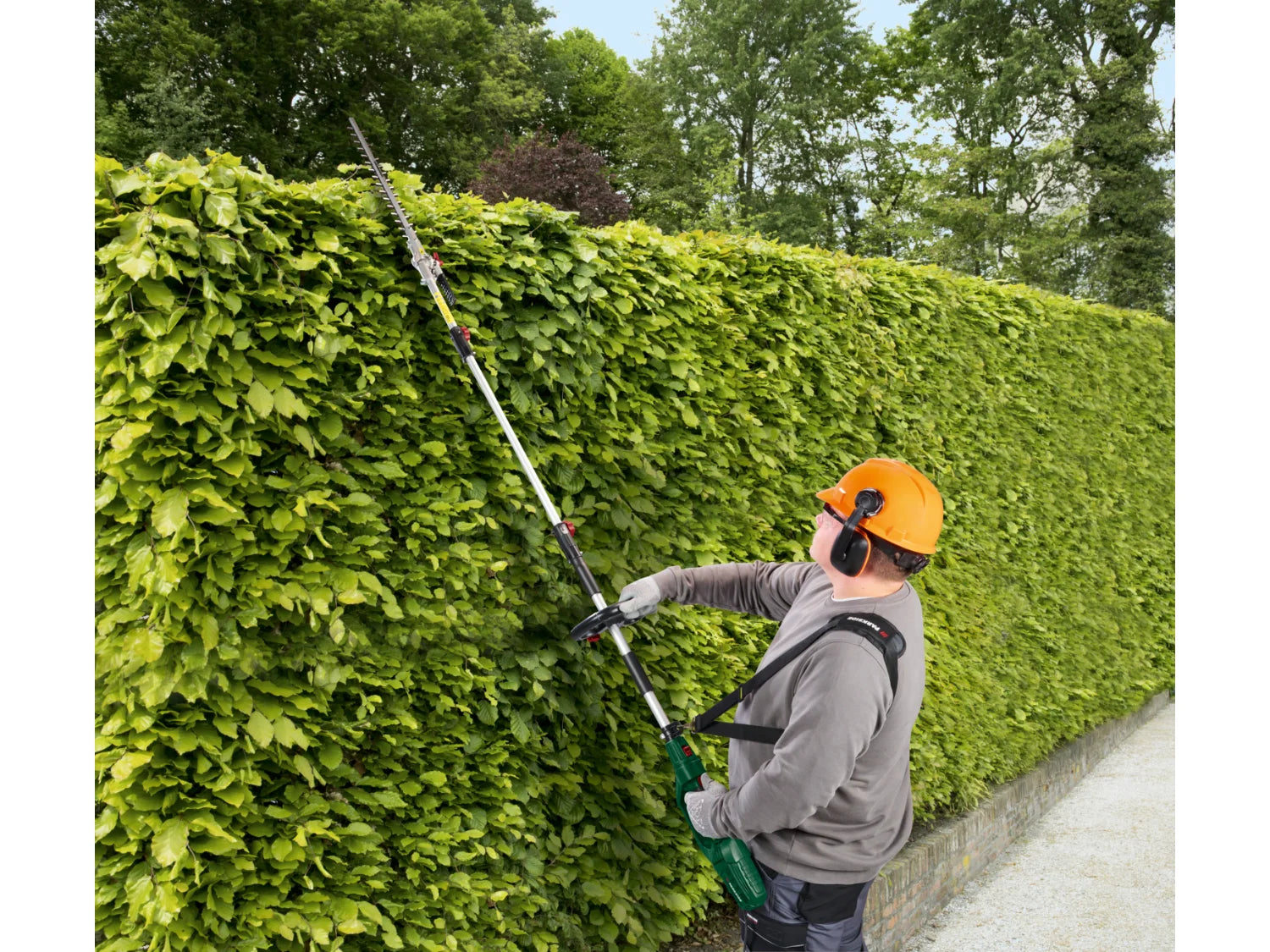 Tagliasiepi elettrico a braccio lungo
